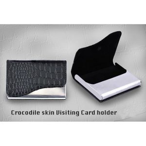 Crocodile Skin Visiting Card Holder