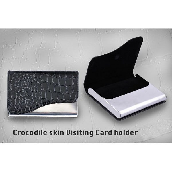 Crocodile Skin Visiting Card Holder