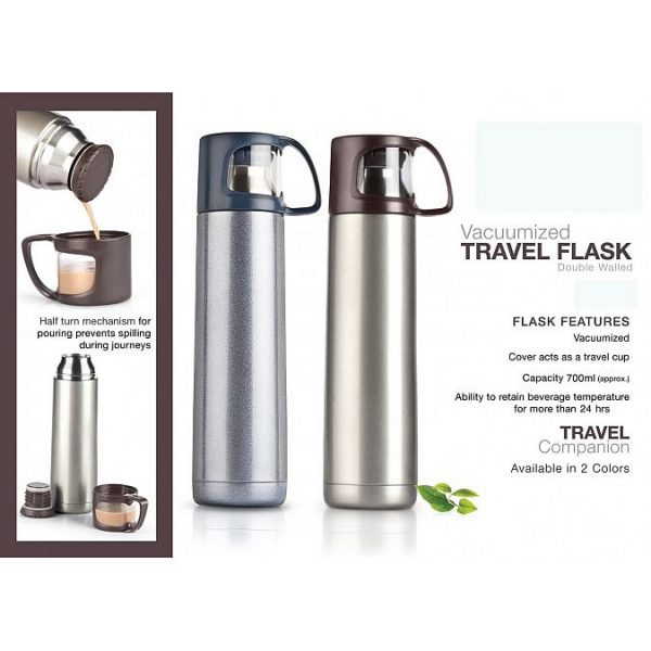 Vacuumized Travel Flask (700 Ml Approx)