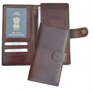 Passport & Cheque Book Holder - Genuine Leather