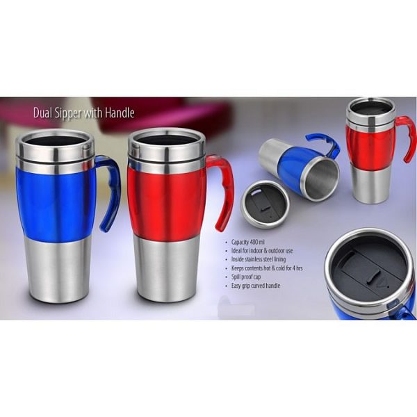 DUAL SIPPER WITH HANDLE