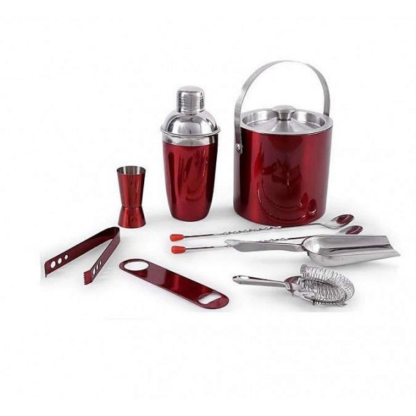 9 Pcs Wine Colour Bar Set