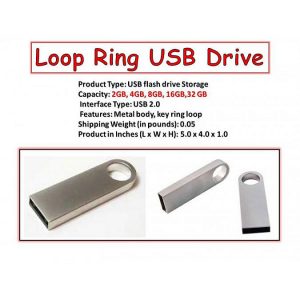 Loop Ring Usb Drive (4Gb, 8Gb, 16Gb)