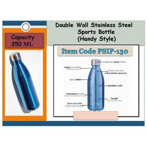 Double Wall Stainless Steel Sports Bottle Handy Style (350 Ml)