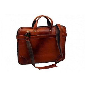 Laptop Bag With Dual Tone Leather