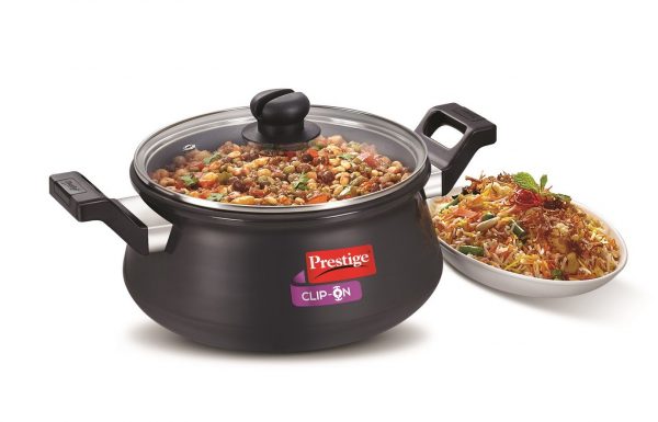 Clip-On Hard Anodised Pressure Cookware Handi- 5 Litre