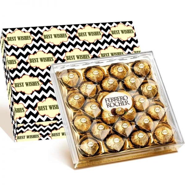 Ferrero Rocher Chocolates - Pack of 24 With Gift Wrapper